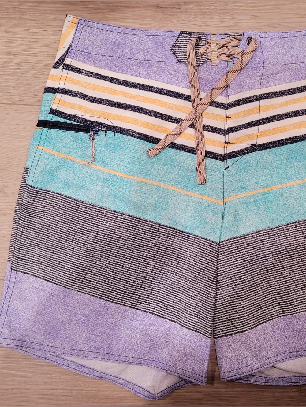 Men 31 Striped Multi-Color Patagonia Board Shorts